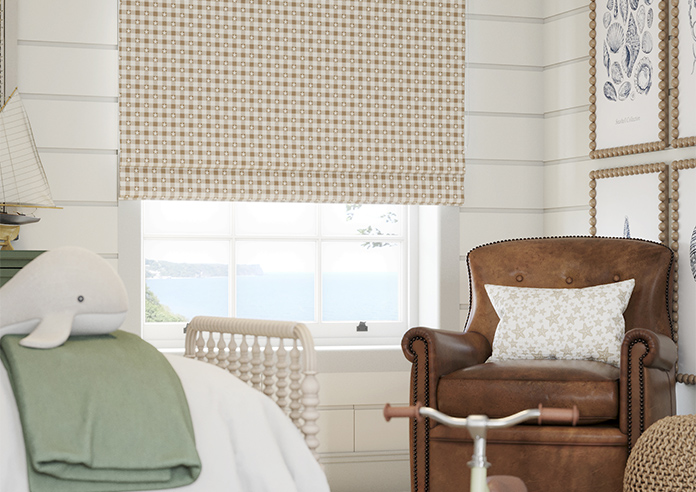 Whaley Great, Gingham Star Sand - Roman Blind - Image 5